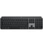 Logitech Master MX Keys S for Mac teclado Oficina RF Wireless + Bluetooth QWERTY Internacional de EE.UU. Aluminio, Negro