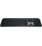 Logitech Master MX Keys S for Mac teclado Oficina RF Wireless + Bluetooth QWERTY Internacional de EE.UU. Aluminio, Negro