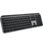 Logitech Master MX Keys S for Mac teclado Oficina RF Wireless + Bluetooth QWERTY Internacional de EE.UU. Aluminio, Negro