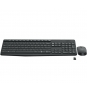Logitech MK235 Wireless Keyboard and Mouse Combo teclado RF inalámbrico Checa Gris