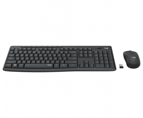 Logitech MK295 Silent combo teclado RF inalámbrico QWERTY Pan Nordic Negro