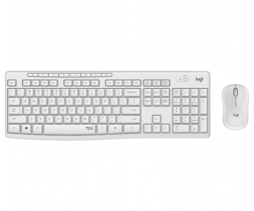 Logitech MK295 silent teclado y raton RF inalambrico qwertz aleman blanco