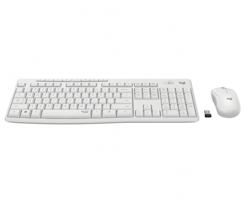 Logitech MK295 silent teclado y raton RF inalambrico qwertz aleman blanco