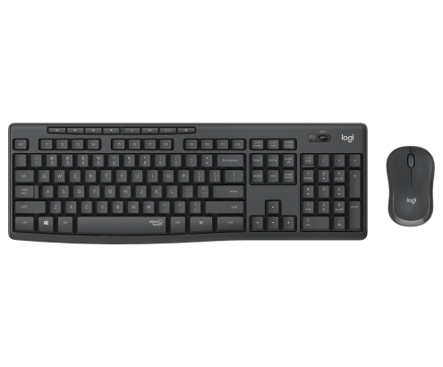 Logitech MK295 Silent Wireless Combo teclado Ratón incluido Oficina USB QWERTZ Alemán Grafito