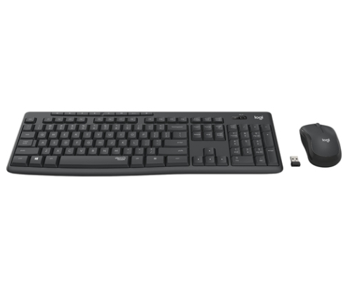 Logitech MK295 Silent Wireless Combo teclado Ratón incluido Oficina USB QWERTZ Alemán Grafito
