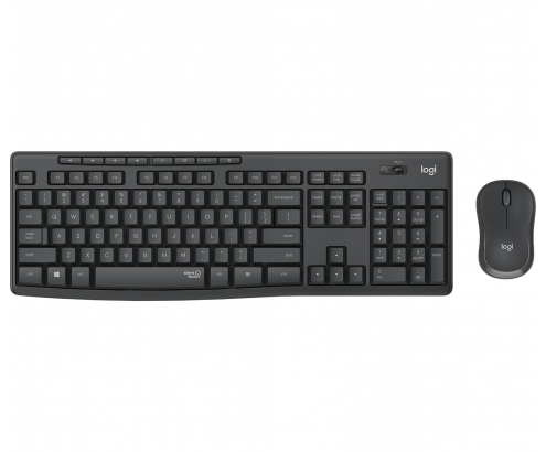 Logitech MK295 Silent Wireless Combo teclado RF inalámbrico Portugués Grafito