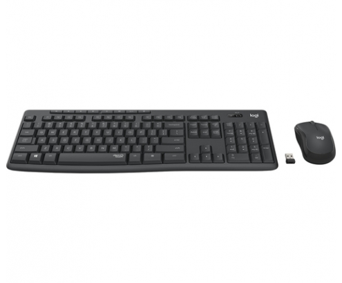 Logitech MK295 Silent Wireless Combo teclado RF inalámbrico Portugués Grafito