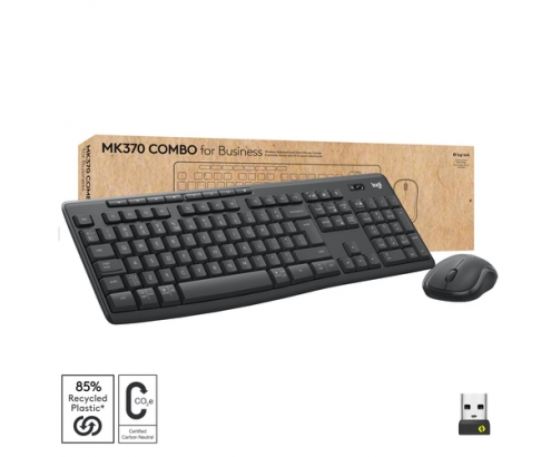 Logitech MK370 Combo for Business teclado Ratón incluido RF Wireless + Bluetooth QWERTZ Alemán Grafito