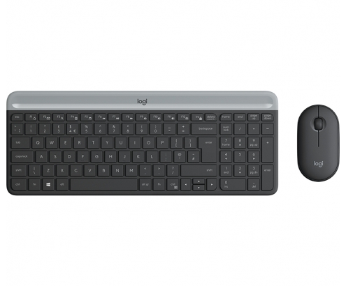 Logitech MK470 teclado y raton rf inalambrico universal qwertz aleman grafito