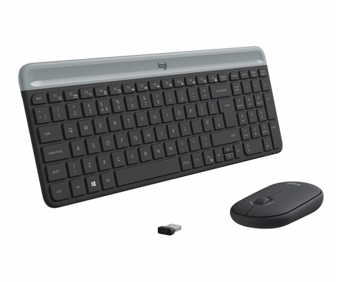 Logitech MK470 teclado y raton rf inalambrico universal qwertz aleman grafito