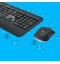 Logitech MK540 ADVANCED Wireless Keyboard and Mouse Combo teclado USB QWERTY Inglés Negro, Blanco