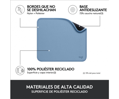 Logitech Mouse Pad Studio Series Azul, Gris