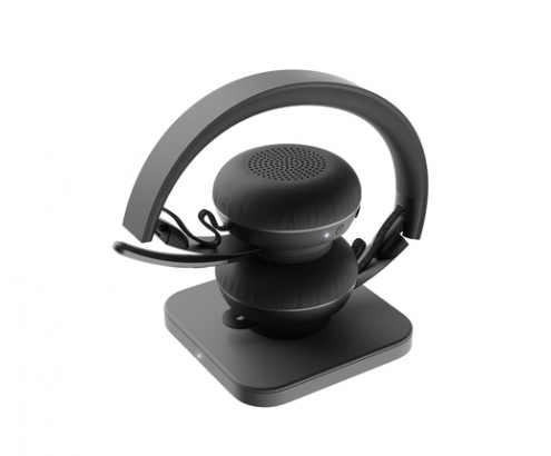 Logitech MSFT Teams Zone Wireless Plus Auriculares Inalámbrico Diadema Oficina/Centro de llamadas Bluetooth Grafito