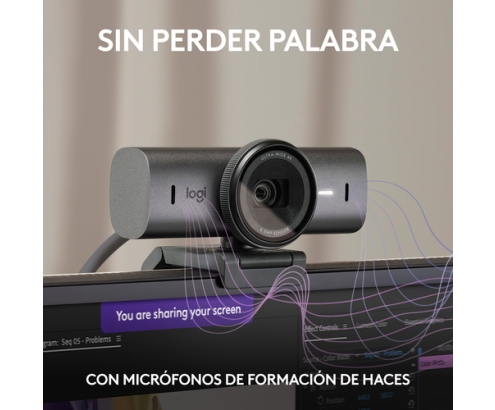 Logitech MX Brio cámara web 3840 x 2160 Pixeles USB 3.2 Gen 1 (3.1 Gen 1) Grafito