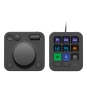 Logitech MX Creative Console, keypad programable con 9 teclas LCD personalizables y dial de control para diseño gráfico, edición de vídeo, fotogra