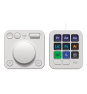 Logitech MX Creative Console, keypad programable con 9 teclas LCD personalizables y dial de control para diseño gráfico, edición de vídeo, fotogra