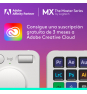Logitech MX Creative Console, keypad programable con 9 teclas LCD personalizables y dial de control para diseño gráfico, edición de vídeo, fotogra