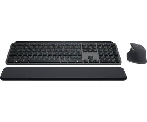 Logitech MX Keys S Combo teclado Ratón incluido RF Wireless + Bluetooth QWERTZ Suizo Grafito