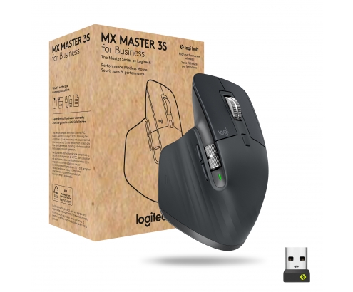 Logitech MX Master 3s for Business ratón mano derecha RF Wireless + Bluetooth Laser 8000 DPI