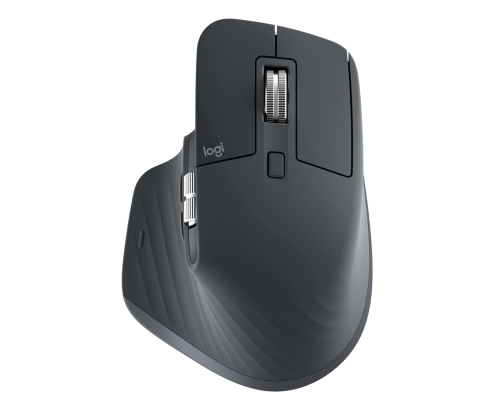Logitech MX Master 3S, ratón inalámbrico de alto rendimiento con desplazamiento ultrarrápido, Ergo, 8000 DPI, seguimiento sobre cristal, clics disc