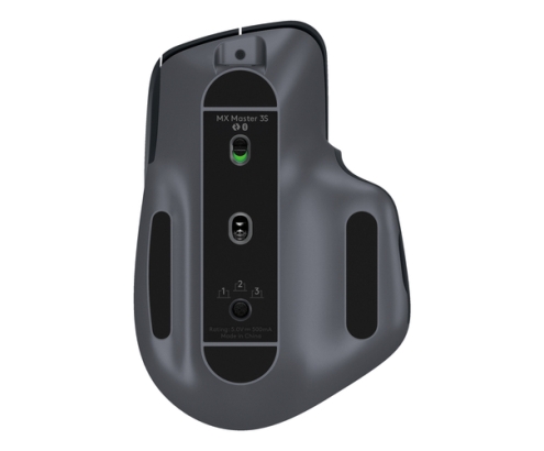 Logitech MX Master 3S, ratón inalámbrico de alto rendimiento con desplazamiento ultrarrápido, Ergo, 8000 DPI, seguimiento sobre cristal, clics disc