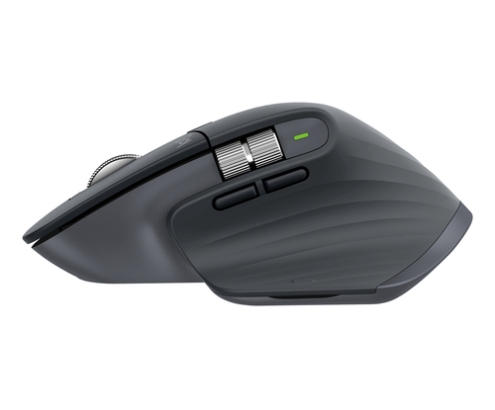 Logitech MX Master 3S, ratón inalámbrico de alto rendimiento con desplazamiento ultrarrápido, Ergo, 8000 DPI, seguimiento sobre cristal, clics disc