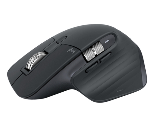 Logitech MX Master 3S, ratón inalámbrico de alto rendimiento con desplazamiento ultrarrápido, Ergo, 8000 DPI, seguimiento sobre cristal, clics disc