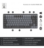 Logitech MX Mini Mechanical teclado RF Wireless + Bluetooth QWERTY Internacional de EE.UU. Grafito, Gris