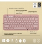 Logitech Pebble Keys 2 K380s teclado RF Wireless + Bluetooth QWERTY Español Rosa