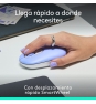Logitech POP Mouse, ratón inalámbrico Bluetooth compacto y portátil con botones programables y clics discretos, tecnología Easy-Switch para altern