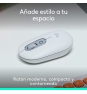 Logitech POP Mouse, ratón inalámbrico Bluetooth compacto y portátil con botones programables y clics discretos, tecnología Easy-Switch para altern