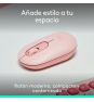 Logitech POP Mouse, ratón inalámbrico Bluetooth compacto y portátil con botones programables y clics discretos, tecnología Easy-Switch para altern