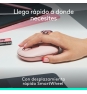 Logitech POP Mouse, ratón inalámbrico Bluetooth compacto y portátil con botones programables y clics discretos, tecnología Easy-Switch para altern