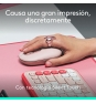 Logitech POP Mouse, ratón inalámbrico Bluetooth compacto y portátil con botones programables y clics discretos, tecnología Easy-Switch para altern