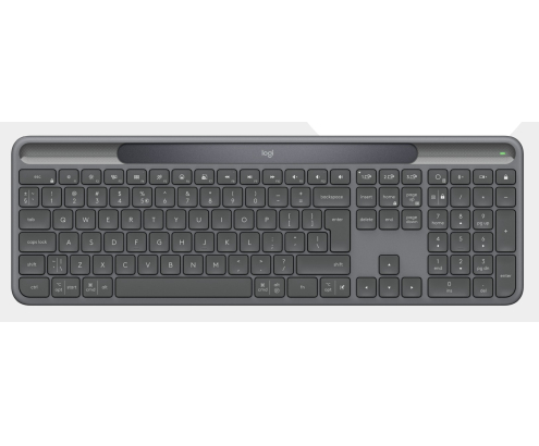 Logitech Signature Slim Solar+ K980 for Business teclado Universal RF Wireless + Bluetooth QWERTY Español Grafito