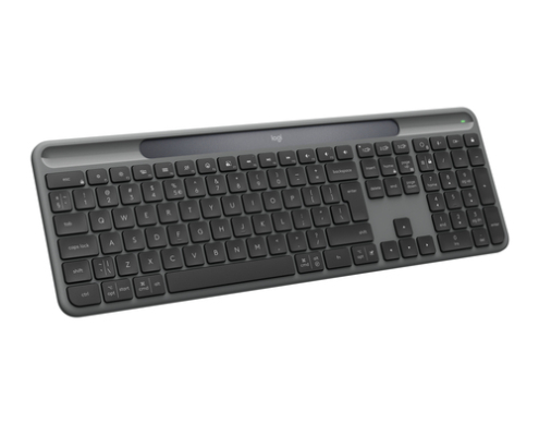 Logitech Signature Slim Solar + K980 teclado Universal RF Wireless + Bluetooth QWERTY Inglés internacional Grafito
