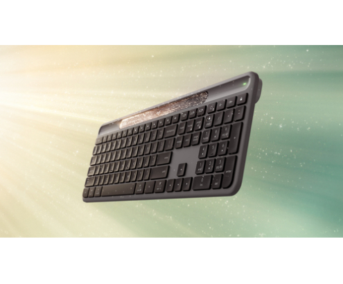 Logitech Signature Slim Solar + K980 teclado Universal RF Wireless + Bluetooth QWERTY Inglés internacional Grafito