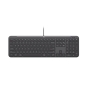 Logitech Signature Slim Wired K620 For Business teclado Universal USB QWERTZ Alemán Grafito