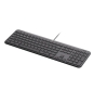 Logitech Signature Slim Wired K620 For Business teclado Universal USB QWERTZ Alemán Grafito
