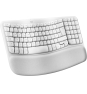 Logitech Wave Keys for Mac teclado Hogar / Oficina Bluetooth QWERTZ Alemán Blanco
