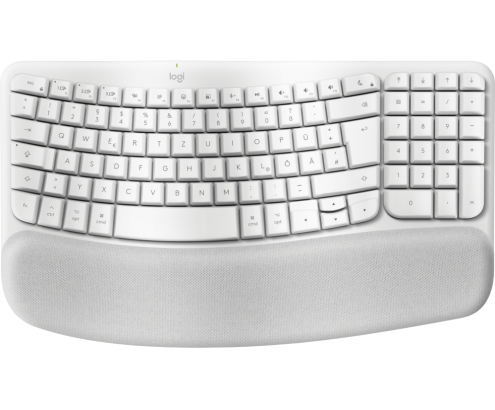 Logitech Wave Keys for Mac teclado Hogar / Oficina Bluetooth QWERTZ Alemán Blanco