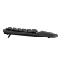 Logitech Wave Keys, teclado ergonómico inalámbrico con reposamanos acolchado, escritura cómoda y natural, Easy-Switch, Bluetooth, Logi Bolt, multis