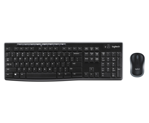 Logitech Wireless Combo MK270 teclado Ratón incluido Hogar USB QWERTZ Alemán Negro