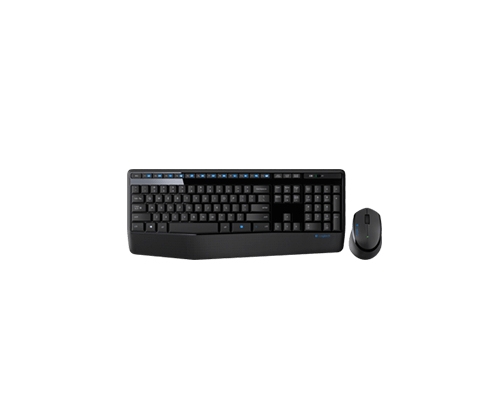 Logitech Wireless Combo MK345 teclado USB QWERTY Inglés Negro