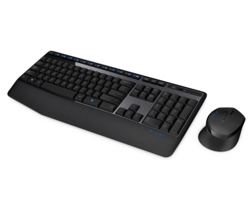 Logitech Wireless Combo MK345 teclado USB QWERTY Inglés Negro