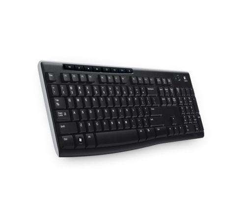 Logitech Wireless Keyboard K270 teclado Hogar RF inalámbrico AZERTY Francés Negro