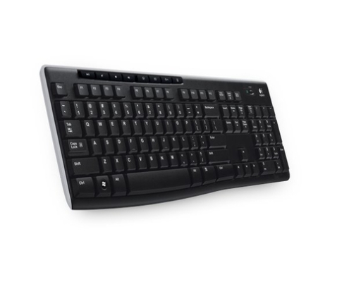 Logitech Wireless Keyboard K270 teclado RF inalámbrico QWERTZ Alemán Negro