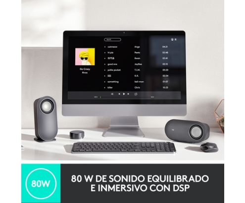 Logitech Z407 Bluetooth computer speakers with subwoofer and wireless control 40 W Grafito 2.1 canales