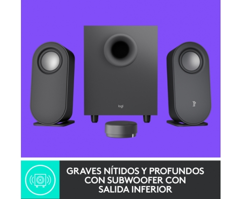 Logitech Z407 Bluetooth computer speakers with subwoofer and wireless control 40 W Grafito 2.1 canales