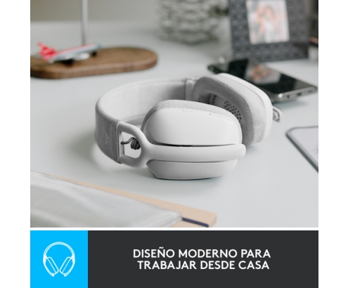 Logitech Zone Vibe 100 Auriculares Inalámbrico Diadema Llamadas/Música Bluetooth Blanco